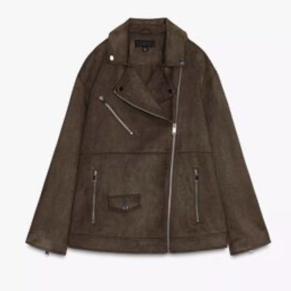 Zara suede oversized jacket - Picture 6 of 7
